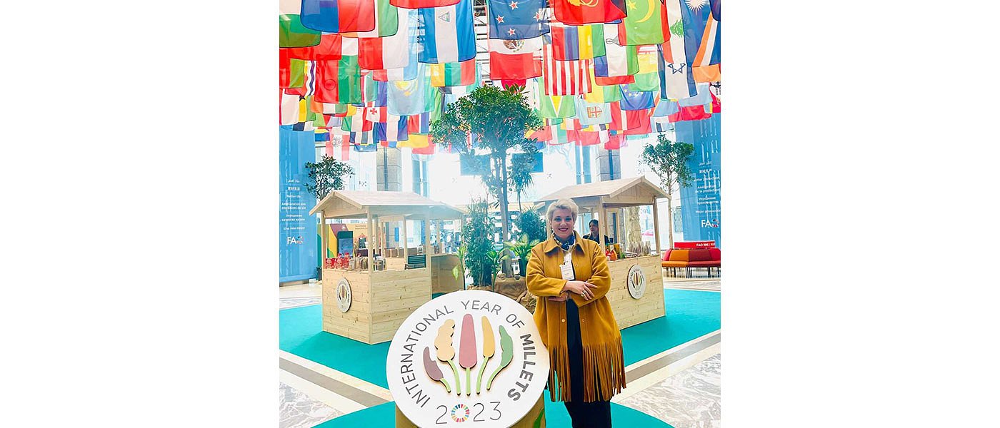 Η Μαρία Μπότη, ως μοναδική παραγωγός βρώσιμου κεχριού, εκπροσώπησε την Ελλάδα στο FAO